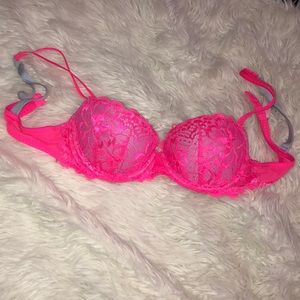 Bright Pink Lace Victoria Secret Bra